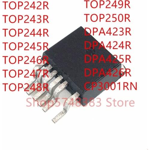 10PCS TOP242R TOP243R TOP244R TOP245R TOP246R TOP247R TOP248R TOP249R TOP250R DPA423R DPA424R DPA425R DPA426R CP3001RN TO-263-6