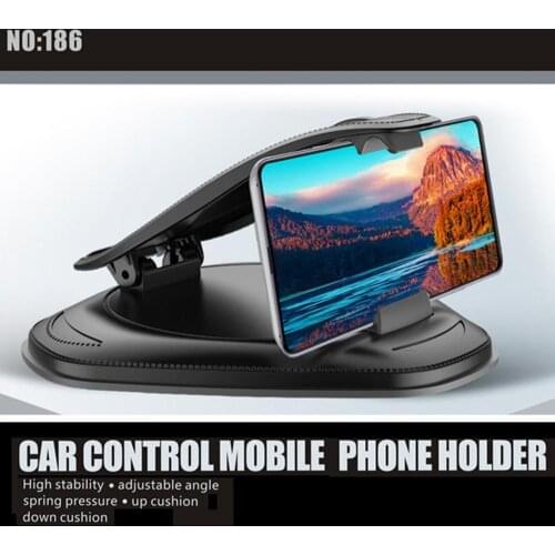 208 Universal Clip Car Phone Holder Mount Dashboard Console Auto Vehicle GPS Support Bracket Stand for 3.0-7.0 inch Mobile