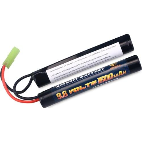 9.6V NiMH 1600mAh Butterfly Mini Battery Pack with Mini Tamiya Connector for airsoft guns, AEG #11423