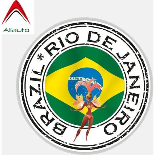 Aliauto Personality Creative Car Sticker Automobile Styling Brazil Rio De Janeiro Motorcycle Body Waterproof Decal,12cm*12cm