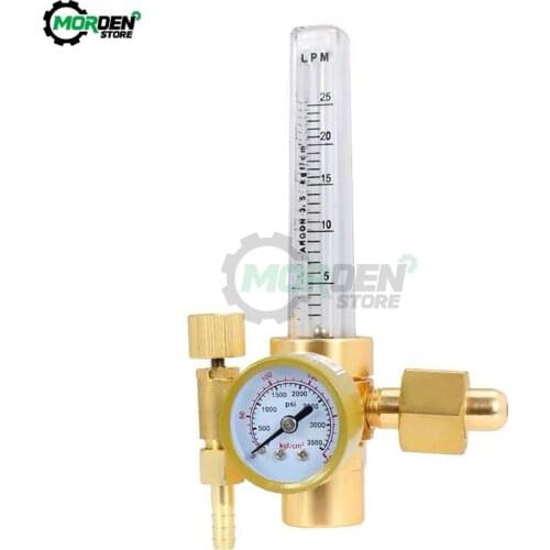 AR191 Argon Pressure Meter Gas Flow Regulator Reducer CO2 Pressure Gauge G5/8" 1-25MPa Pressure Control Gauge Gas Welder