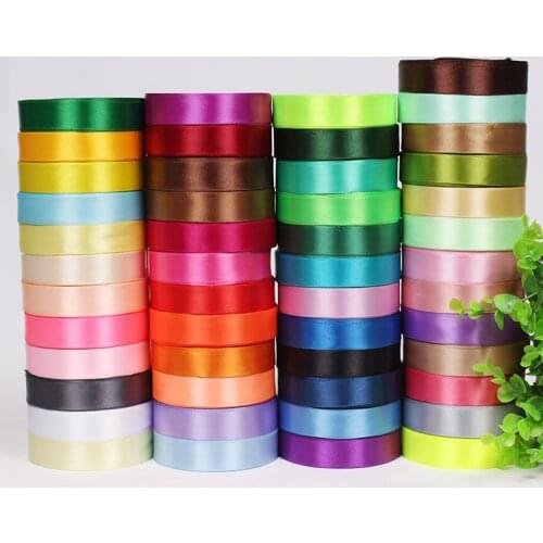 25yards/roll) 3/4" (20mm) Single Silk Satin Ribbon Wedding Party Decoration Gift Wrapping Christmas Sewing Fabric Hand DIY 22M
