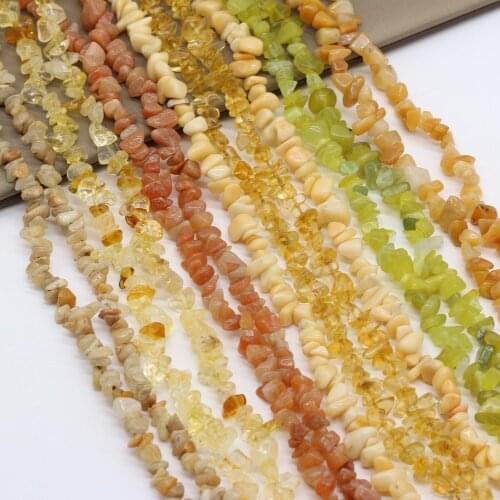 Variety Natural Semi-precious Stones Gravel Beads for Jewelry Making DIY Necklace Bracelet Earrings Accessories Wholesale