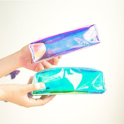 Laser Pencil Case Super Big School Supplies Bts Stationery Gift School Cute Pencil Box Pencilcase Pencil Bag School Supply