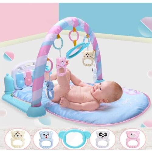 Baby Cute Animal Playmat Baby Play Mat Kids Rug Educational blanket With Piano Keyboard And Gym Crawling Activity Mat Toys