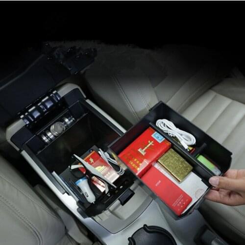 Center Armrest Double Layer Storage Box For Ford Kuga 2013 14 15 16 AAB211