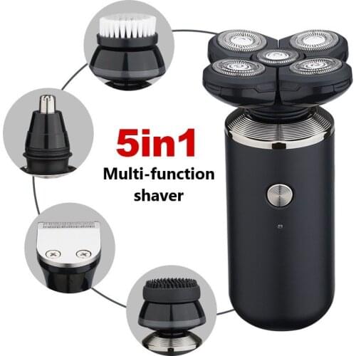 Electric Razor for Men Head Shaver for Bald Men Grooming Kit Wet Dry Rotary Shavers Nose Hair Beard Trimmer Clippers Facial