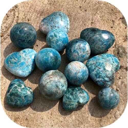 Blue Apatite Ball Crystal Healing Stones Wholesale Natural Carved Sphere For Decoration
