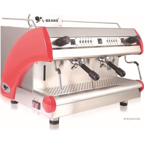 Commercial coffee maker Italian semi-automatic coffee machine Double-head electronically controlled commercial coffee machine