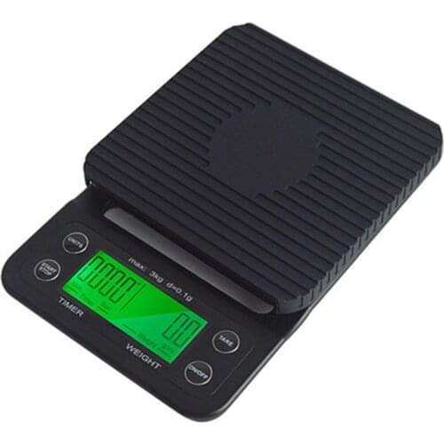 5KG/0.1g Coffee Scale 3KG/0.1g Kitchen Scale Digital Drip Coffee Scale with Timer Smart Electronic Scale Hand Punch Coffee Scale