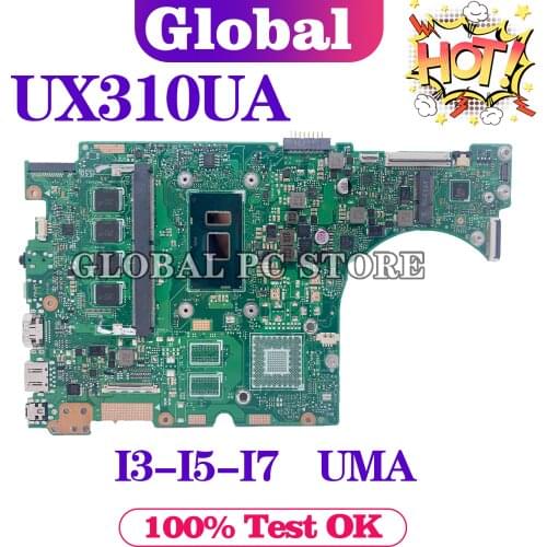 U3000U for ASUS UX310UV RX310U RX410U UX410UQK UX310UQK UX310UA UX310U laptop motherboard mainboard 100% test OK I3-6100U cpu
