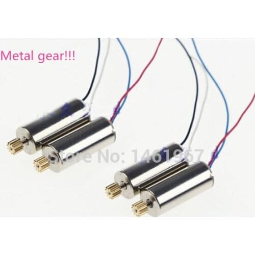 Metal gear!!!4PCS Syma X5 X5C Motor RC Quadcopter Spare Parts Motor X5C VS JXD385 V272 H107 X5-05 Replacements Accessories