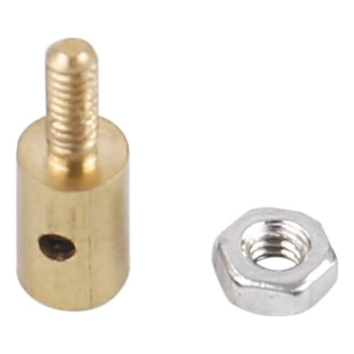 1.1 2.1mm Metal Servo Linkage Stopper Aperture Tie Rod Adjuster Copper Fast Regulator Pushrod Connector for RC Model Fixed Wing