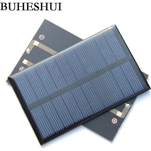 BUHESHUI 5V 1.2W Polycrystalline Epoxy Solar Panel Module Solar Cell DIY Solar Charger For 3.6V Battery 110*69*3MM Free Shipping