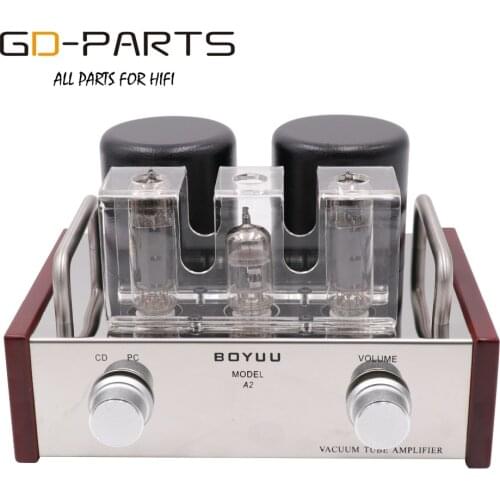 Desktop Stereo Single End EL84 12AX7 Vacuum Tube Amplifier Class A Tube AMP Hifi Audio Vintage Integrated Tube AMP 3.6W