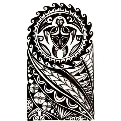 5pcs Tribe totem Waterproof Temporary Tattoos harajuku men Fake Tattoo for Shoulder makeup jesus Henna Tatoo sleeve tatuajes
