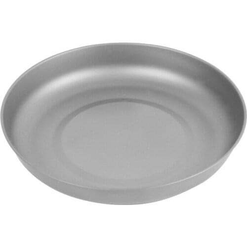 TOAKS Household Dish Ultralight Outdoor Tableware Camping Titanium Plate T-18 Picnic Plate