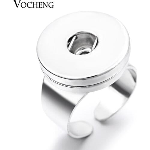 Vocheng Interchangeable 18mm Adjustable Ginger Snap Button Ring NN-395