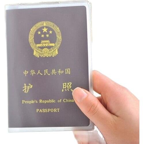 1Pc Waterproof Passport Bags Transparent Passport Cover Passport Protective Sleeve Lawyers Card Document ID Card Holder