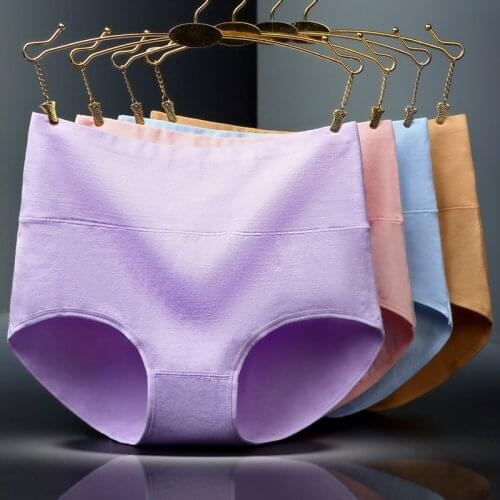 Women Menstrual Panties Physiological Pants Leak Proof Underwear Menstruation Period Cotton Breathable Briefs High Waist Warm