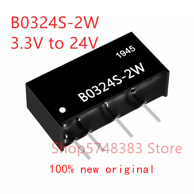 1PCS/LOT 100% new original B0324S-2W B0324S 2W B0324 3.3V to 24V isolation power supply