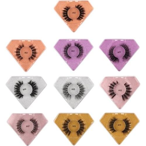 10 Pairs 3D Mink Eyelashes Natural False Eyelashes Lashes Soft Fake Eyelashes Extension Makeup Tools