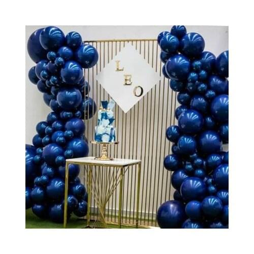 20pcs 5/10/12 Inch Ink Blue Latex Balloon Wedding Birthday Single Party Decoration Valentines Day Inflatable Ball Dark Blue