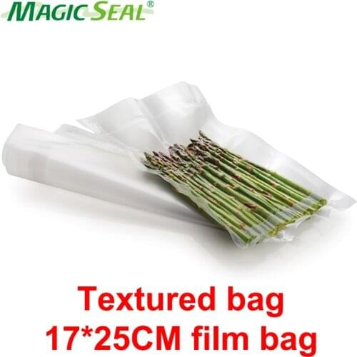 MAGIC SEAL 100pcs Kitchen Food Vacuum Sealer Bag Food Saver Storage Vacuum Packaging Bags Kitchen Accessories BPA-Free 17*25CM