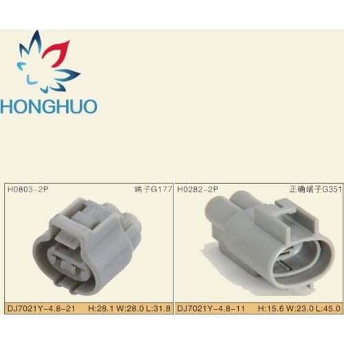 20 PCS 176142-2 76143-6 Female Male Auto 2 Pin Electronic Fan Connector Waterproof