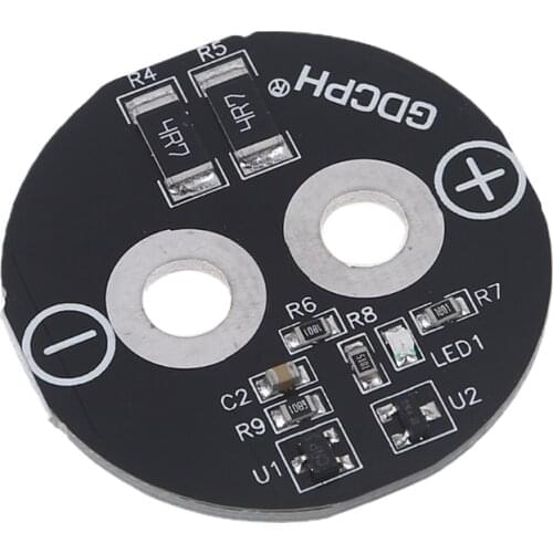35mm 2.7V 500F Super Farad Capacitor Balance Board Round Stabilization Protection Module 2.7V 2.85V 3V 360F 400F 500F Base Plate