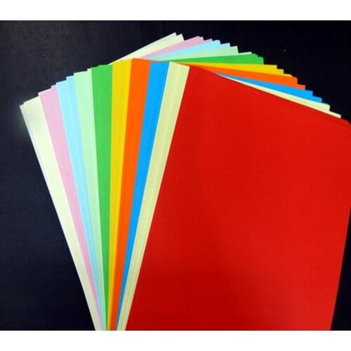 80gsm 100pcs A4 210x297cm colorful paper copy paper DIY handmade paper color paper A4 papercard