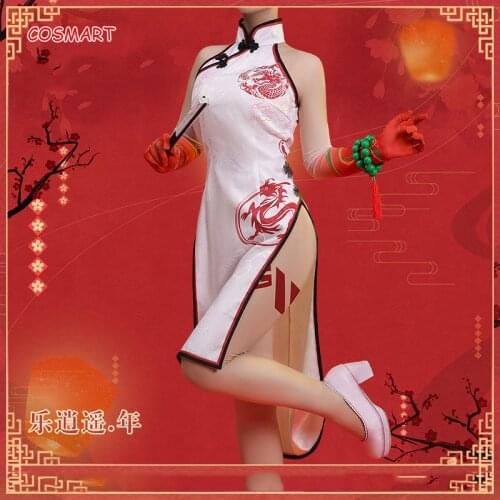 Anime Arknights Unfettered Freedom Nian Cosplay Costume New Year Cheongsam Game Suit Dress Uniform Halloween Party Outfit For