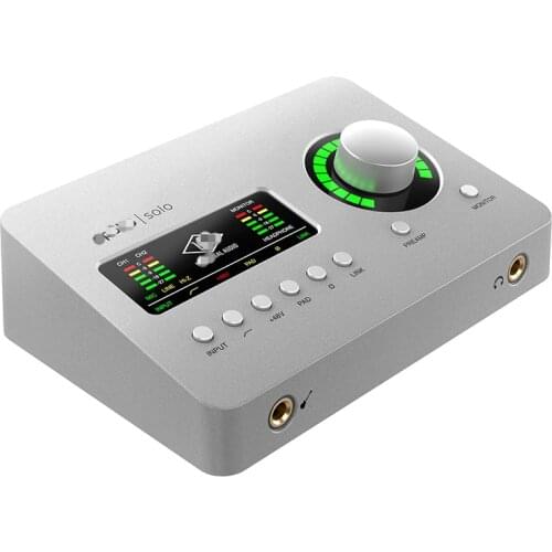 Apollo Solo Thunderbolt 3 2x4 Professional Studio Audio Interface with UAD DSP Live Recording band Sound card
