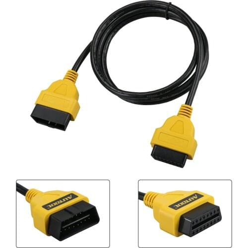 AUTOOL 1.5m OBD2 16Pin Extension Cable 150CM Extension Cable 16 Pin ELM327 OBD II OBD2 Extension Cable Connector