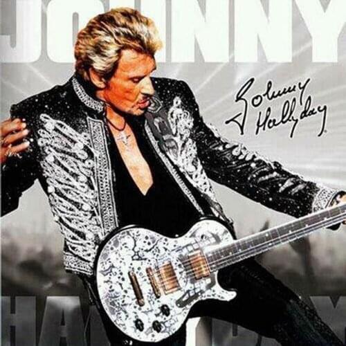Free Shipping Rock Singer Diamond Painting Johnny Hallyday Cross Stitch Craft Diamond Painting Soul Singer