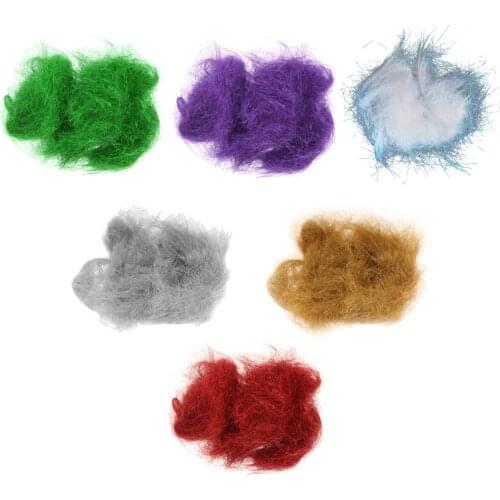Fly Fishing Tinsel Chenille Fly Tying Jig Lure Making Fishing Crystal Flash Line DIY Fly Tying Materials Replacement Tackles