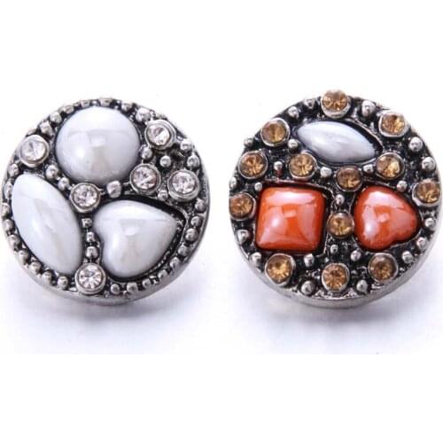 Boom Life 2019 New 10pcs/lot Heart Styles Metal Charms 18mm Snap Button Jewelry For Snaps Bracelet DIY Snap Jewelry