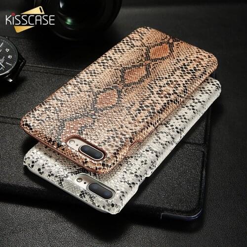 KISSCASE For iPhone XS MAX XR 6 S 5 5S SE Luxury Crocodile Snake Leather Case Cover For Apple iPhone 7 8 6 6S Plus 11 Pro Funda For iPhone 11 Pro Max