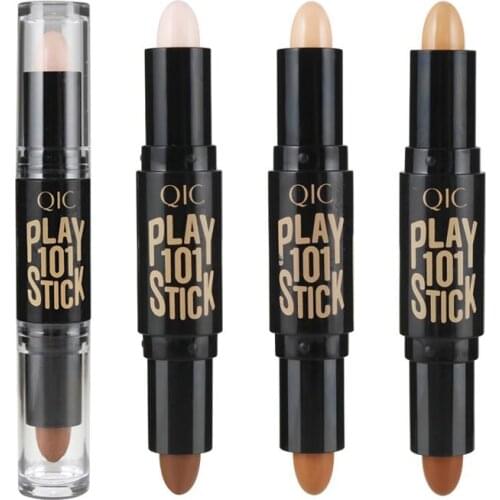 1PC Double-Ended 2 In 1 Face Contour Sticks Concealer Highlighter Bronzer Pen 3D Makeup Corrector Contour Stick Maquillage TSLM2