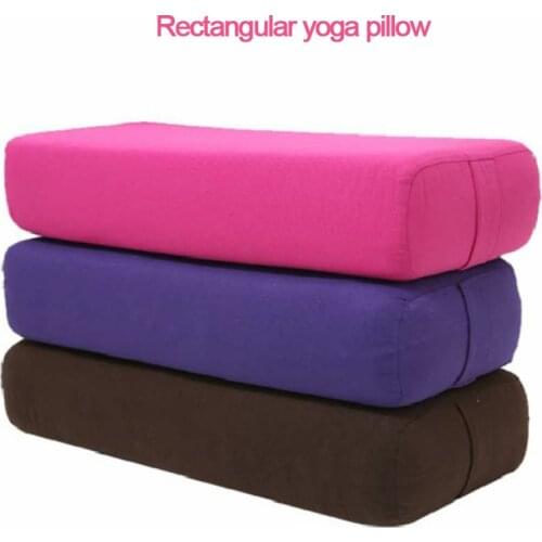 Cotton Cover Yoga Pillow High-density TPE Foam Lining Yoga Block Exercise Fitness Gym Slimming Yoga Mat Yoga Pillow