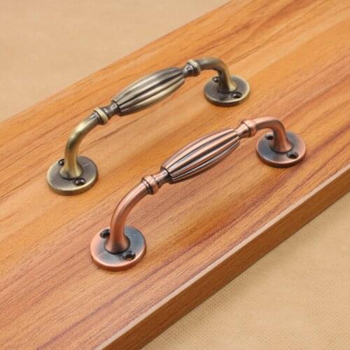 JD C.C96mm Zinc Alloy Antique Handle Green Bronze Classic Retro European Wardrobe Cupboard Drawer Shoe Door Handle