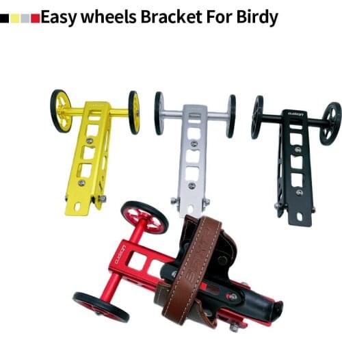 Litepro Aluminum Easy Wheels For Birdy 1/2/3 Folding Bicycle Push Parking Rack Trailer Bike Parts