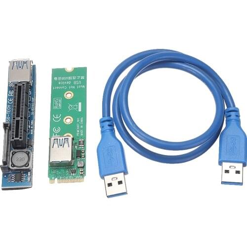 Mayitr 1pc NVME M.2 to PCI-E Cable USB 3.0 PCI Express Wireless Network Adapter Card Extension Cables For Motherboard