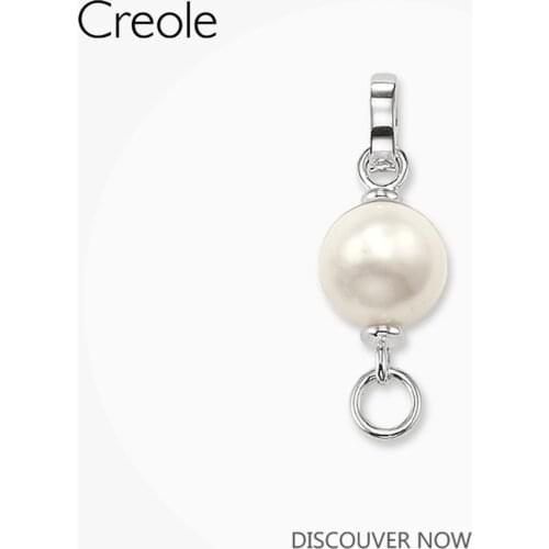 Pearl Charm Carrier Element,2019 Fashion Jewelry 925 Sterling Silver Trendy Gift For Women