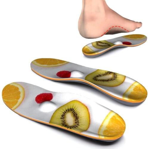 Fruit Pattern Running Orthotic Arch Support Insert,for Relieve Forefoot Pain,Plantar Fasciitis and Heel Pain Orthopedic Insole