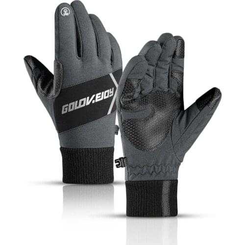 Outdoor Sports Gloves Non-Slip Waterproof Bicycle Motorcycle Riding Gloves Cold And Warm Fishing Gloves