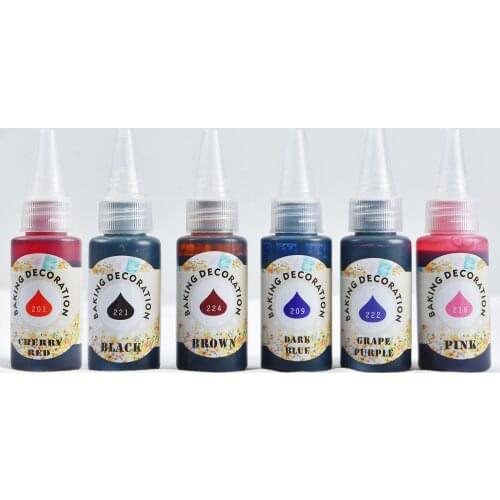 12 Colors 30ML/Bottle Water Base Colors Food Coloring Cake Edible Pigment DIY Fondant Macaron Cream Baking Decoration