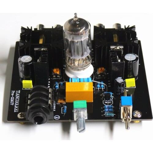 Tiancoolkei Audio tube preamplifier Board Pre-Amp Class A tube preamp ECC82 Tube PRE AMP