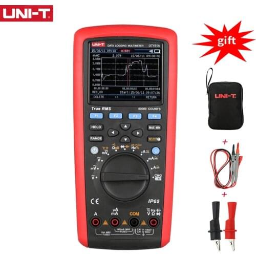 UNI-T UT181A True RMS Auto Range Multimeter IP65 Industrial DMM 60000 Count PC Software Capacitance Temperature Resistance Meter
