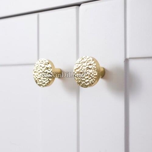 Luxury European 20PCS Hammer Pure Brass Cabinet Door Handles Drawer Pulls Cupboard Wardrobe TV Wine Cabinet Pulls Pens and Knobs